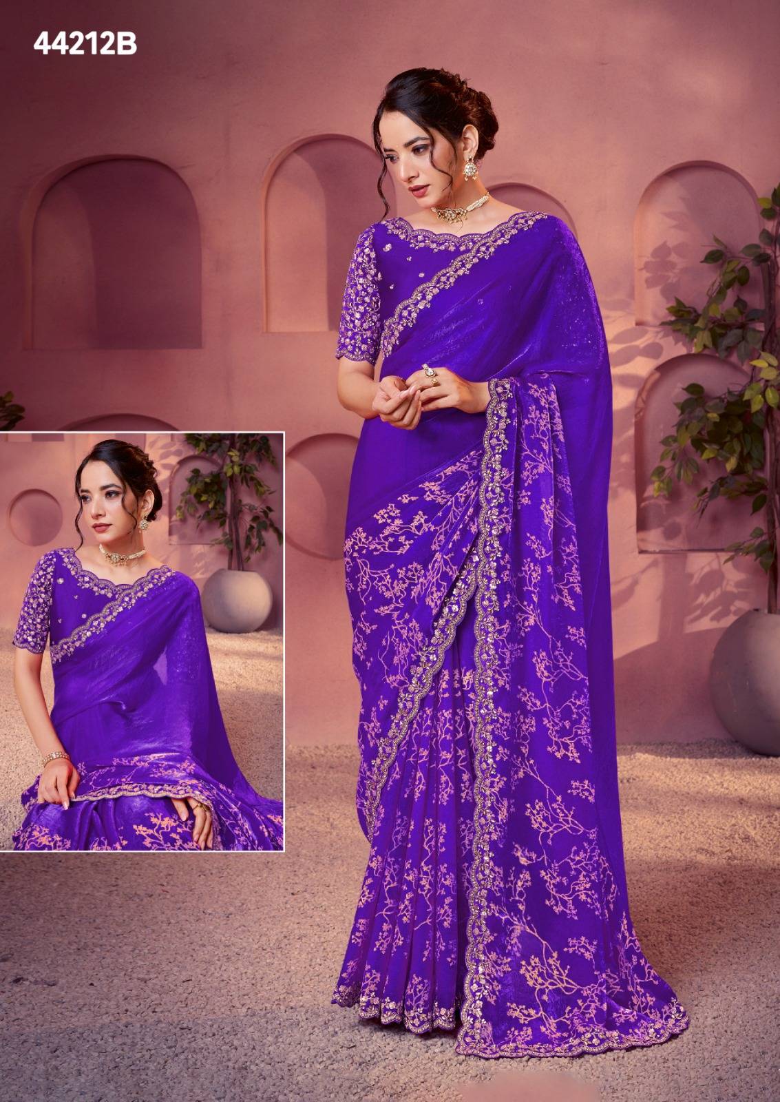NORITA 44200 LEHR by MAHOTSAV 44205 to 44213 series Indian Traditional Wear Silk sarees At Wholesale Price